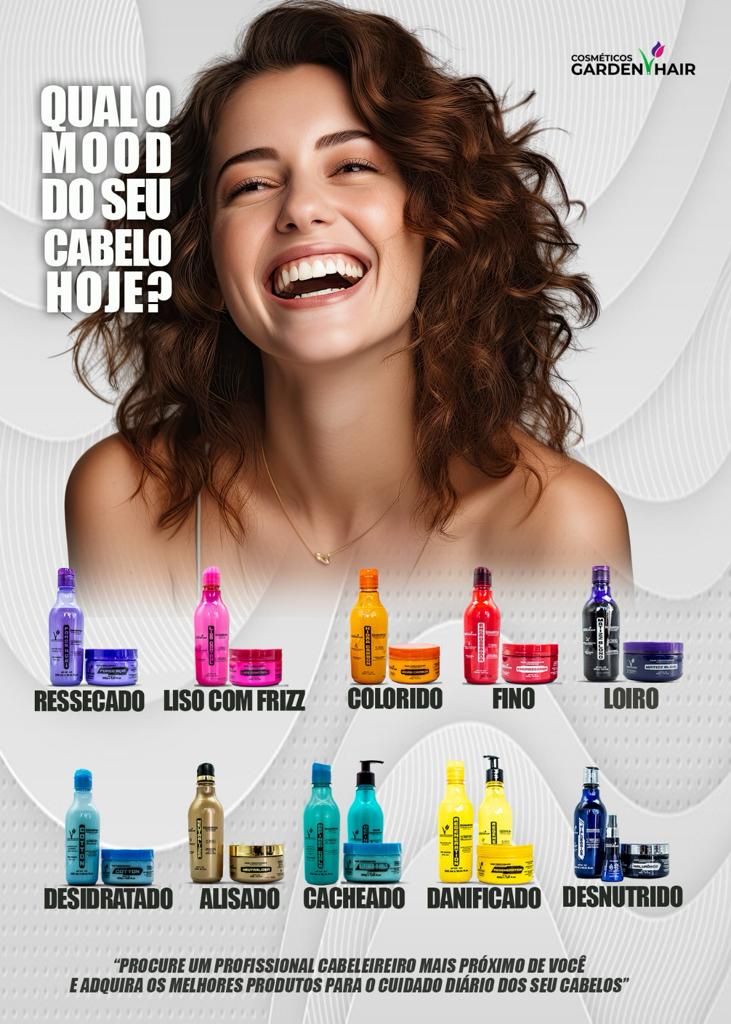 Kits de tratamento Garden Hair disponíveis no Studio Lady Lú